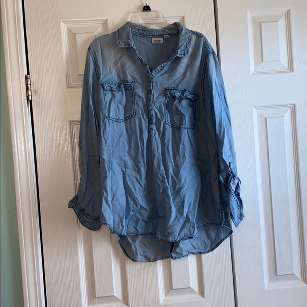 blue jean shirt